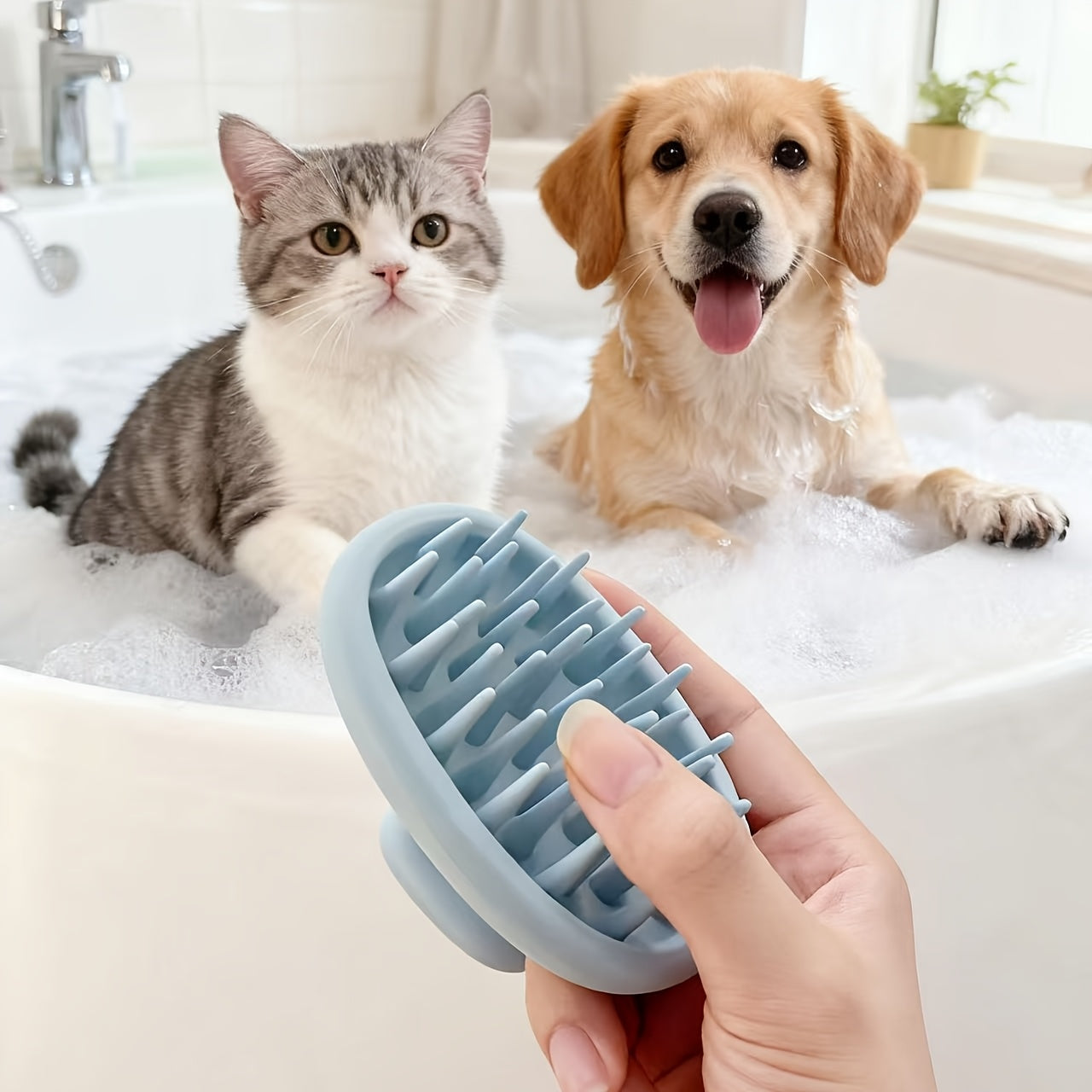 Shampoo Scrubber — Zacht Masseren & Wassen in één Beweging
